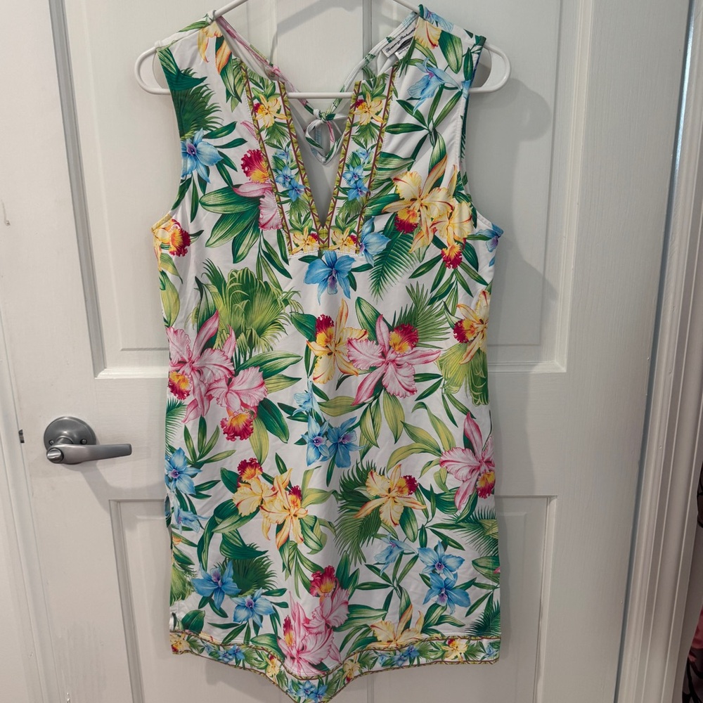 Tommy Bahama Split Neck Romper